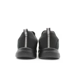 Zapatilla negra memory de cordón elástico