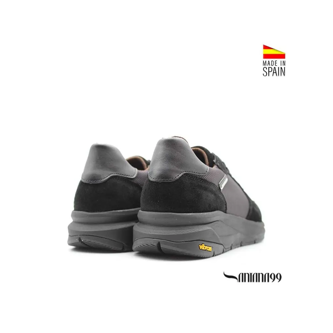 Zapatilla negra Santana99 + Vibram