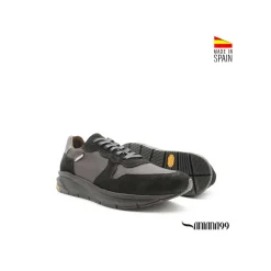 Zapatilla negra Santana99 + Vibram