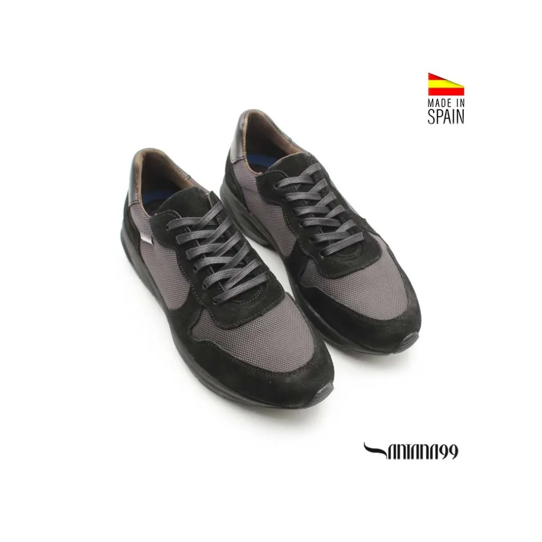 Zapatilla negra Santana99 + Vibram