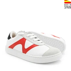 Zapatilla nomo piel roja