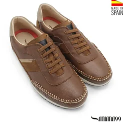 ZAPATILLA PIEL MONTEVERDE CUERO