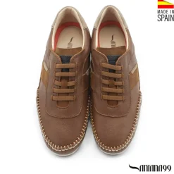 ZAPATILLA PIEL MONTEVERDE CUERO