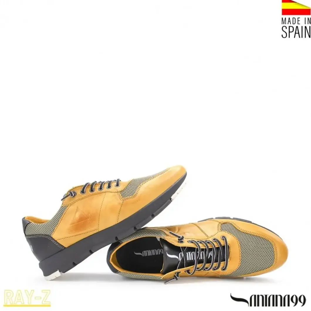 ZAPATILLA PIEL RAY-Z AMARILLA