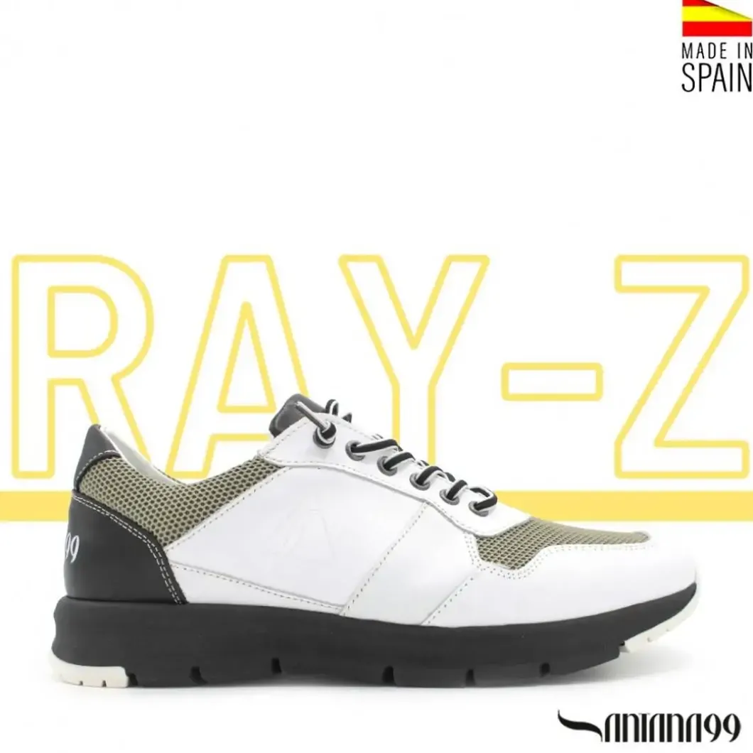 Zapatilla piel RAY-Z blanca