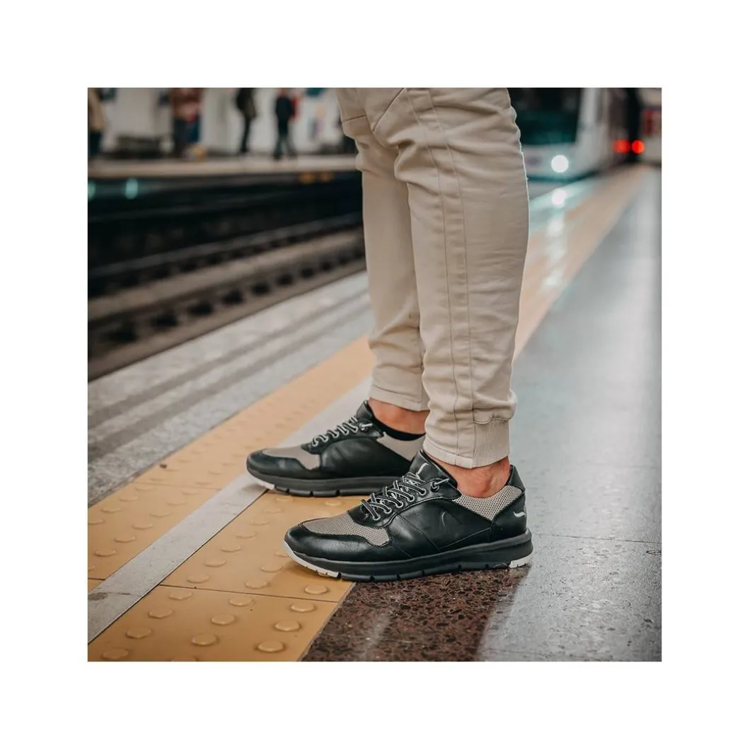 Zapatilla piel RAY-Z negra