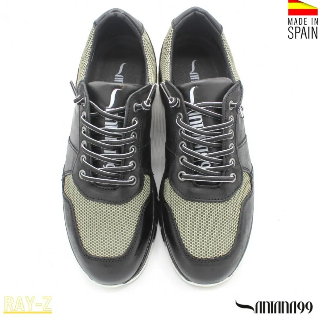 Zapatilla piel RAY-Z negra