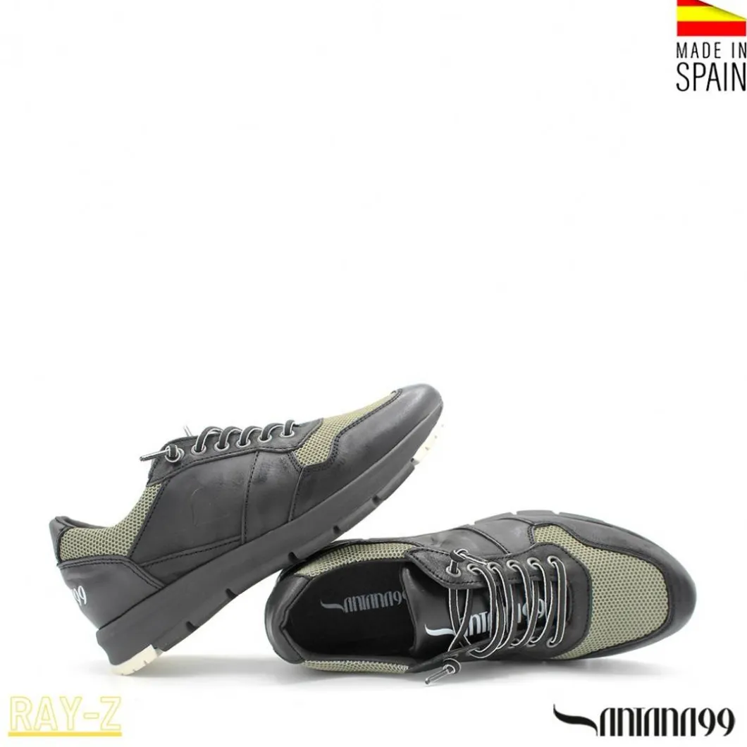 Zapatilla piel RAY-Z negra