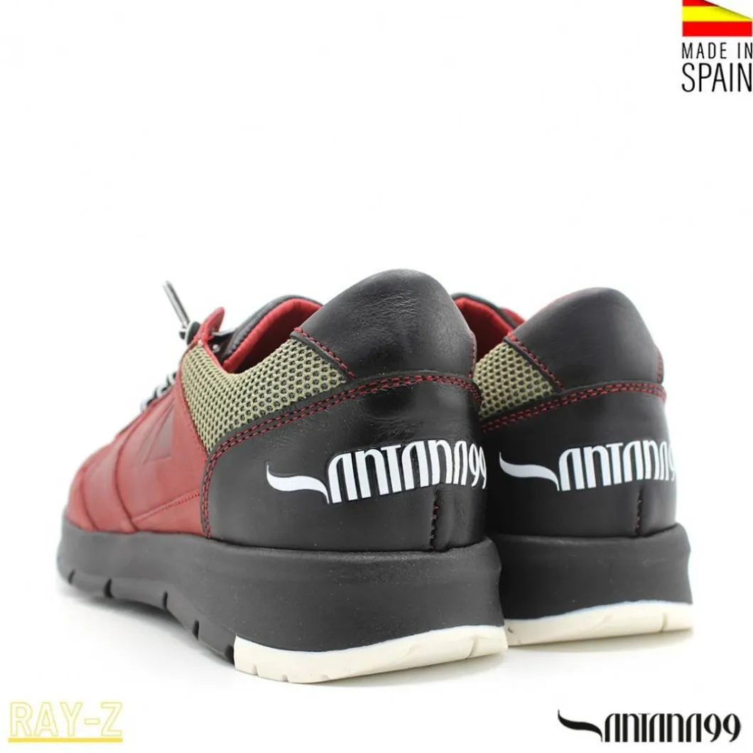 ZAPATILLA PIEL RAY-Z ROJA
