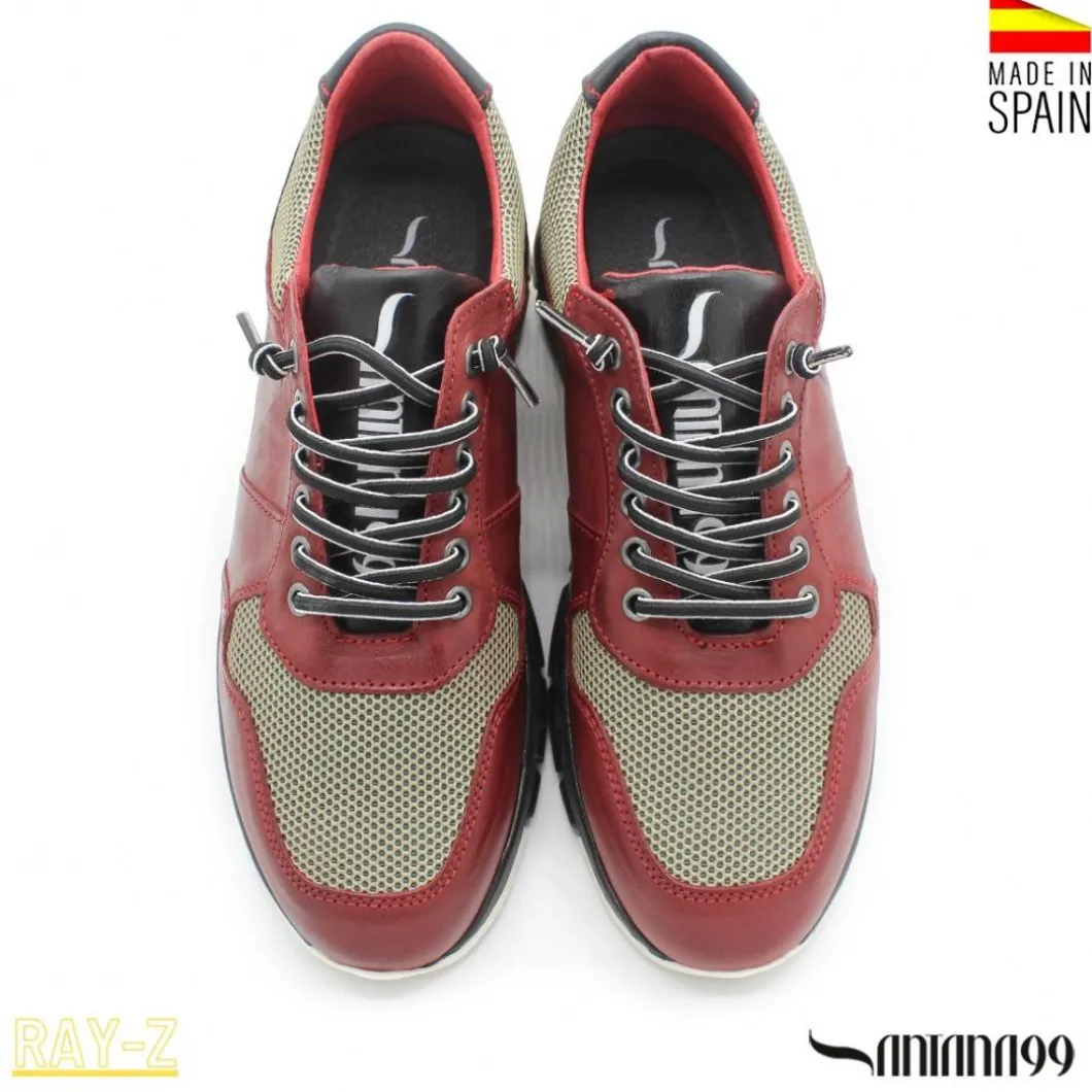 ZAPATILLA PIEL RAY-Z ROJA