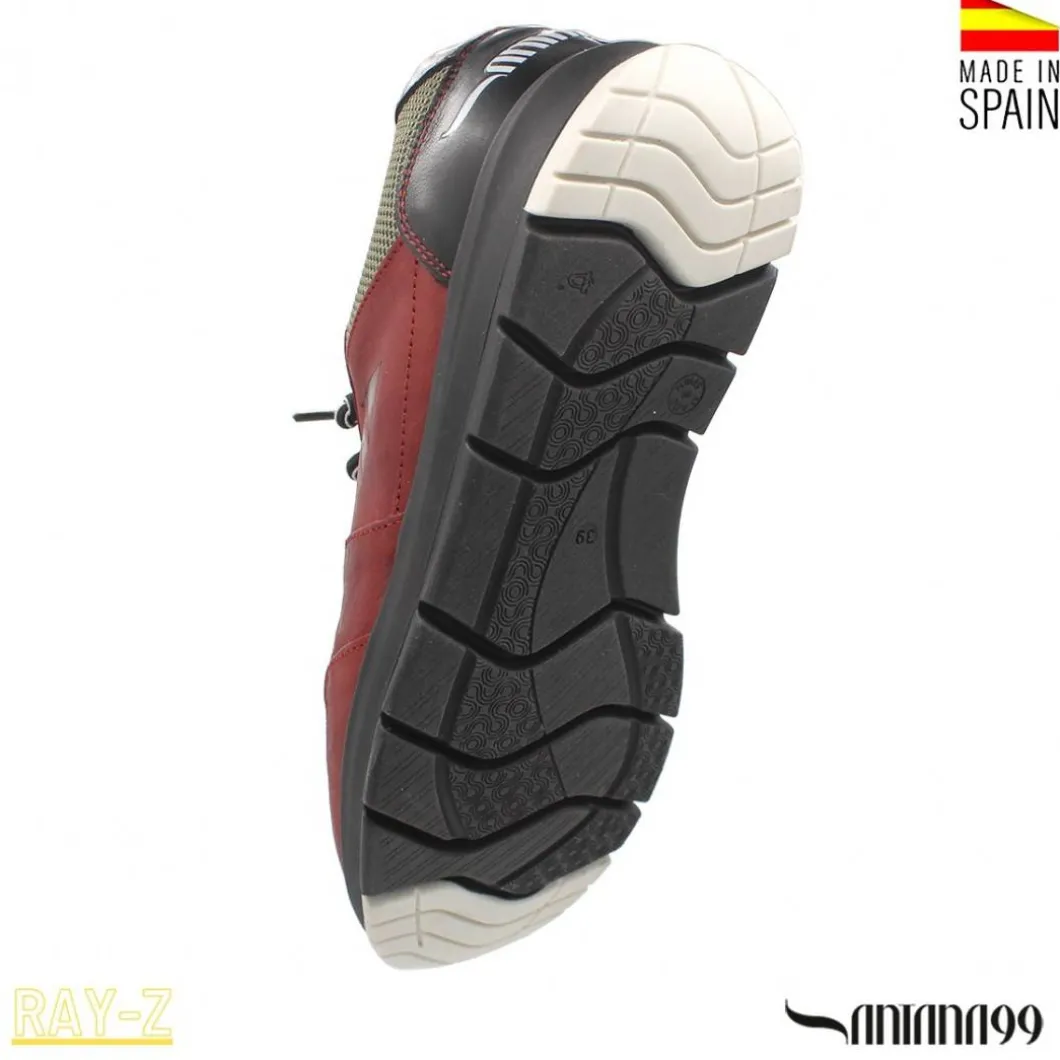 ZAPATILLA PIEL RAY-Z ROJA