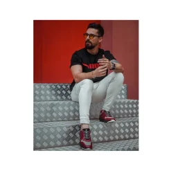 ZAPATILLA PIEL RAY-Z ROJA
