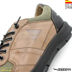Zapatilla piel RAY-Z taupe