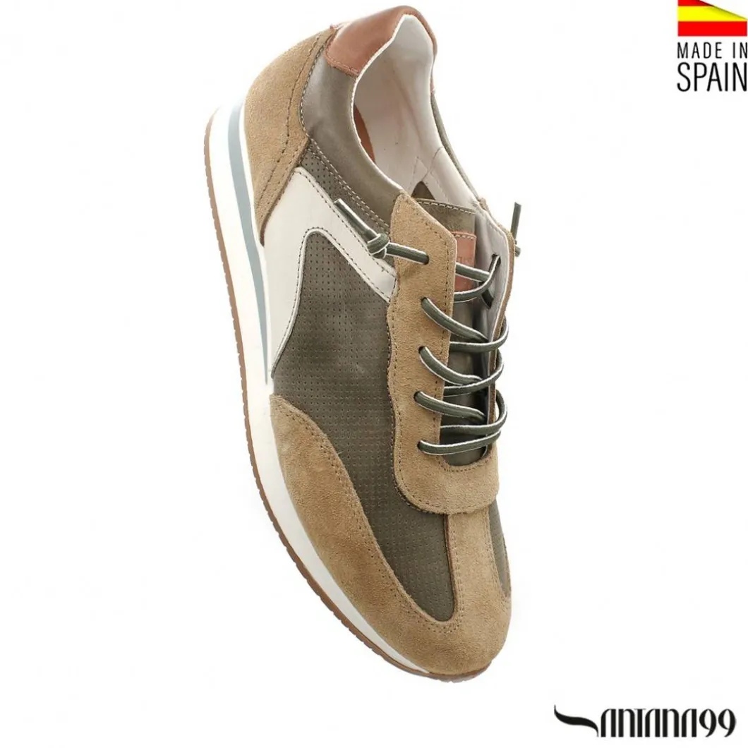 ZAPATILLA PIEL URBAN KAKI