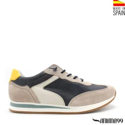 ZAPATILLA PIEL URBAN MARINO