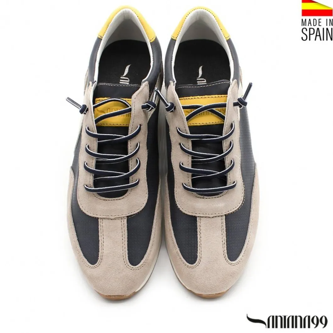 ZAPATILLA PIEL URBAN MARINO