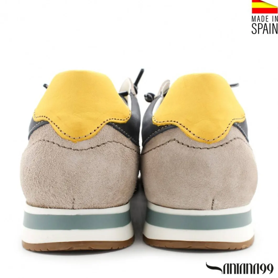 ZAPATILLA PIEL URBAN MARINO