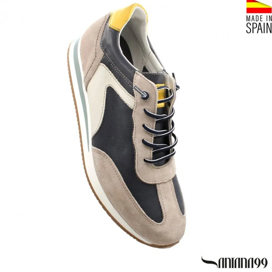 ZAPATILLA PIEL URBAN MARINO