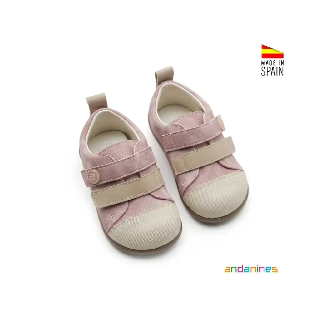 Zapatilla respetuosa rosa Andanines