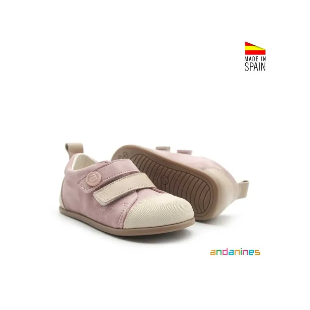 Zapatilla respetuosa rosa Andanines