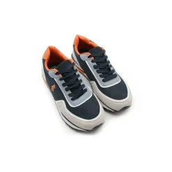 Zapatilla Rider 84 marino y naranja