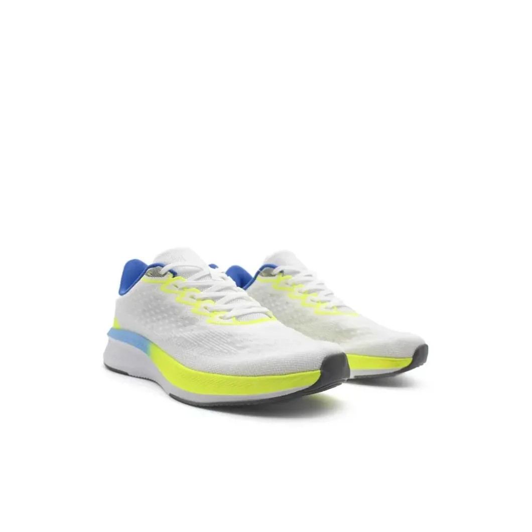 Zapatilla running blanca doble memory