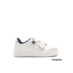 Zapatilla school barefoot azul/blanco