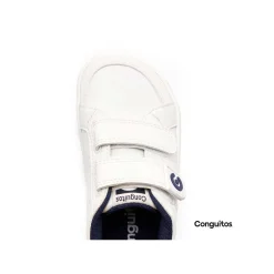 Zapatilla school barefoot azul/blanco