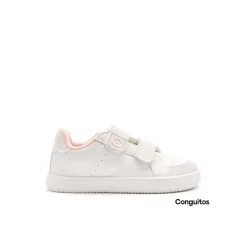 Zapatilla school barefoot rosa/blanco
