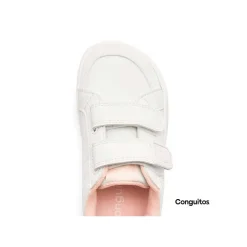 Zapatilla school barefoot rosa/blanco