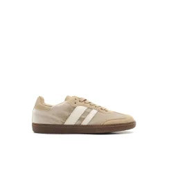 Zapatilla terciopelo beige tipo bamba