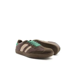 Zapatilla terciopelo marrón tipo bamba