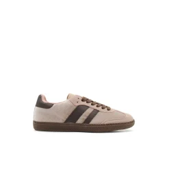 Zapatilla terciopelo rosa tipo bamba
