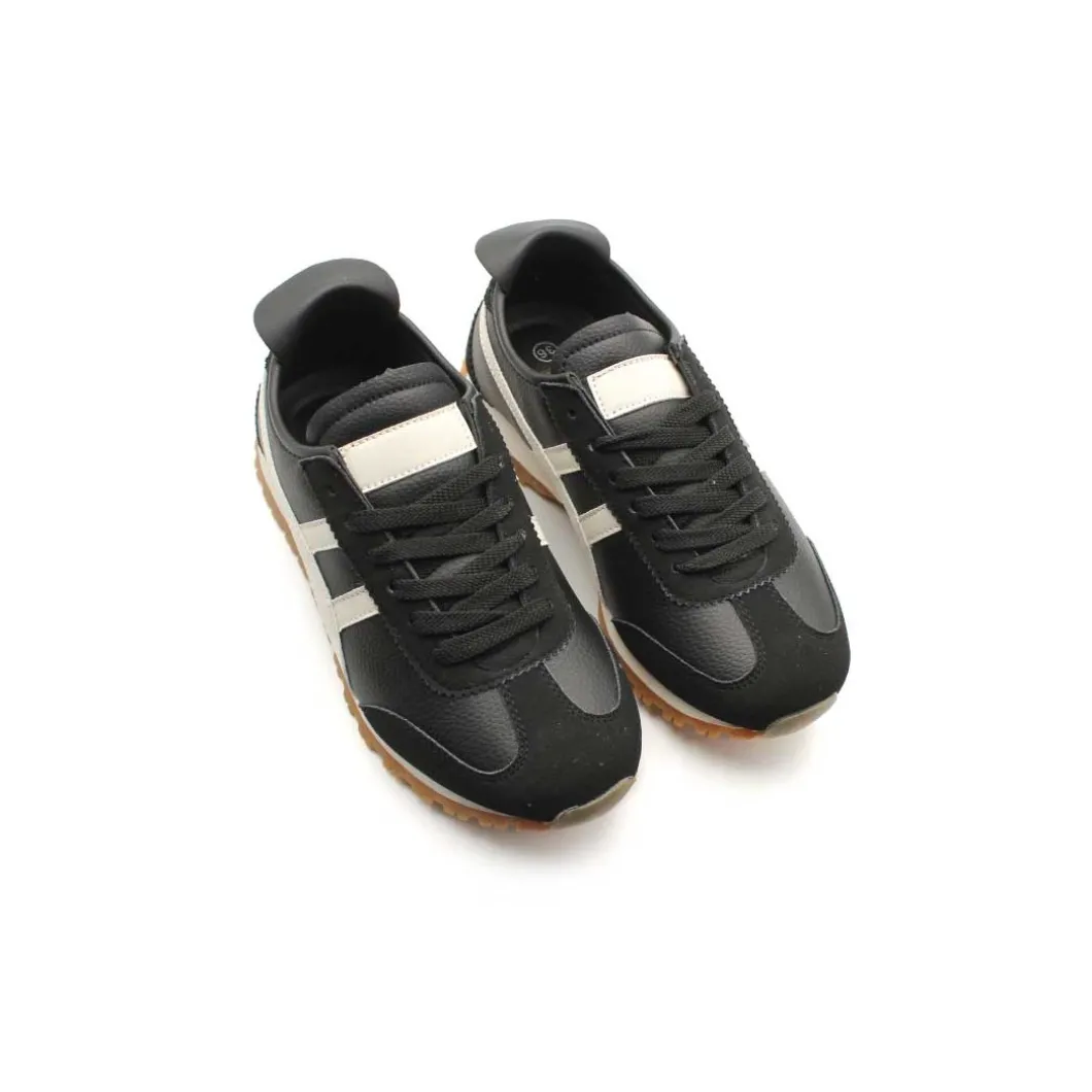 Zapatilla Tiger negra retro