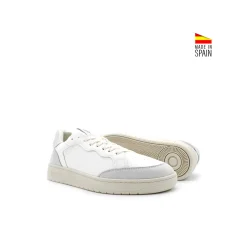 Zapatilla vegana blanco gris