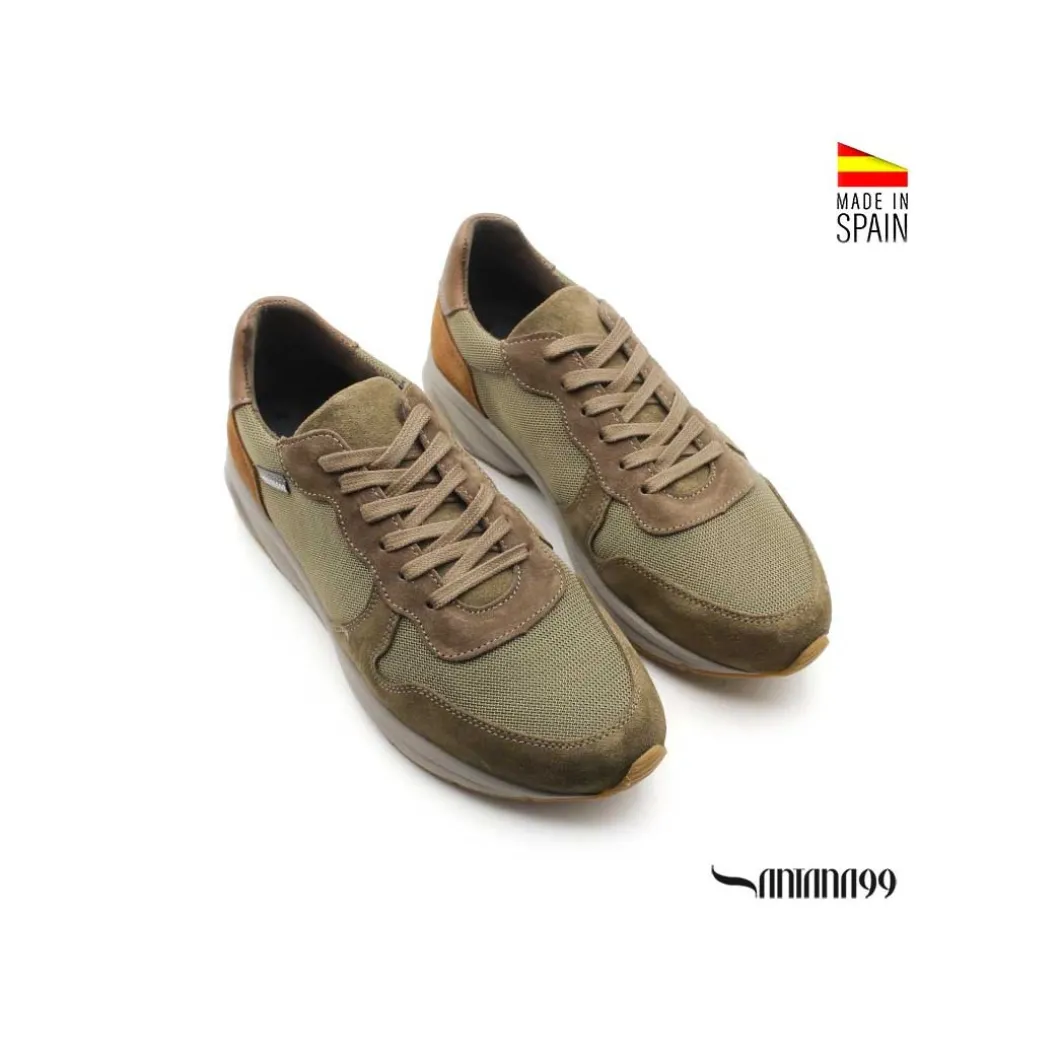 Zapatilla verde caqui Santana99 + Vibram