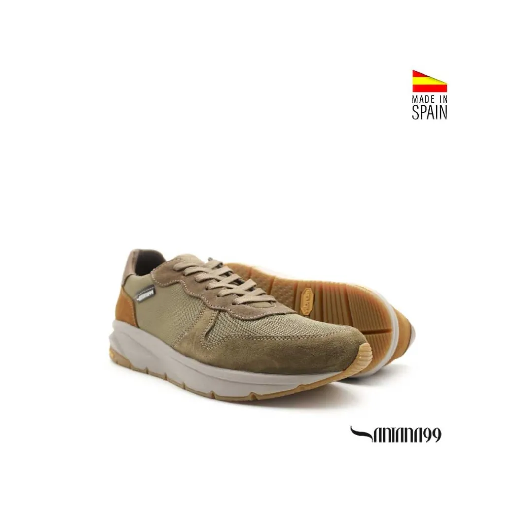 Zapatilla verde caqui Santana99 + Vibram