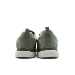 Zapatilla verde memory de cordón elástico