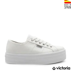 Zapatilla Victoria con plataforma blanca