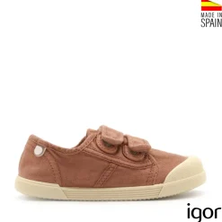 Zapatillas barefoot teja de lona Igor