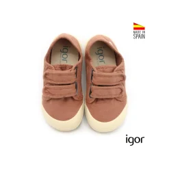 Zapatillas barefoot teja de lona Igor