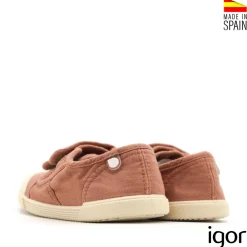 Zapatillas barefoot teja de lona Igor