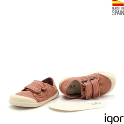 Zapatillas barefoot teja de lona Igor
