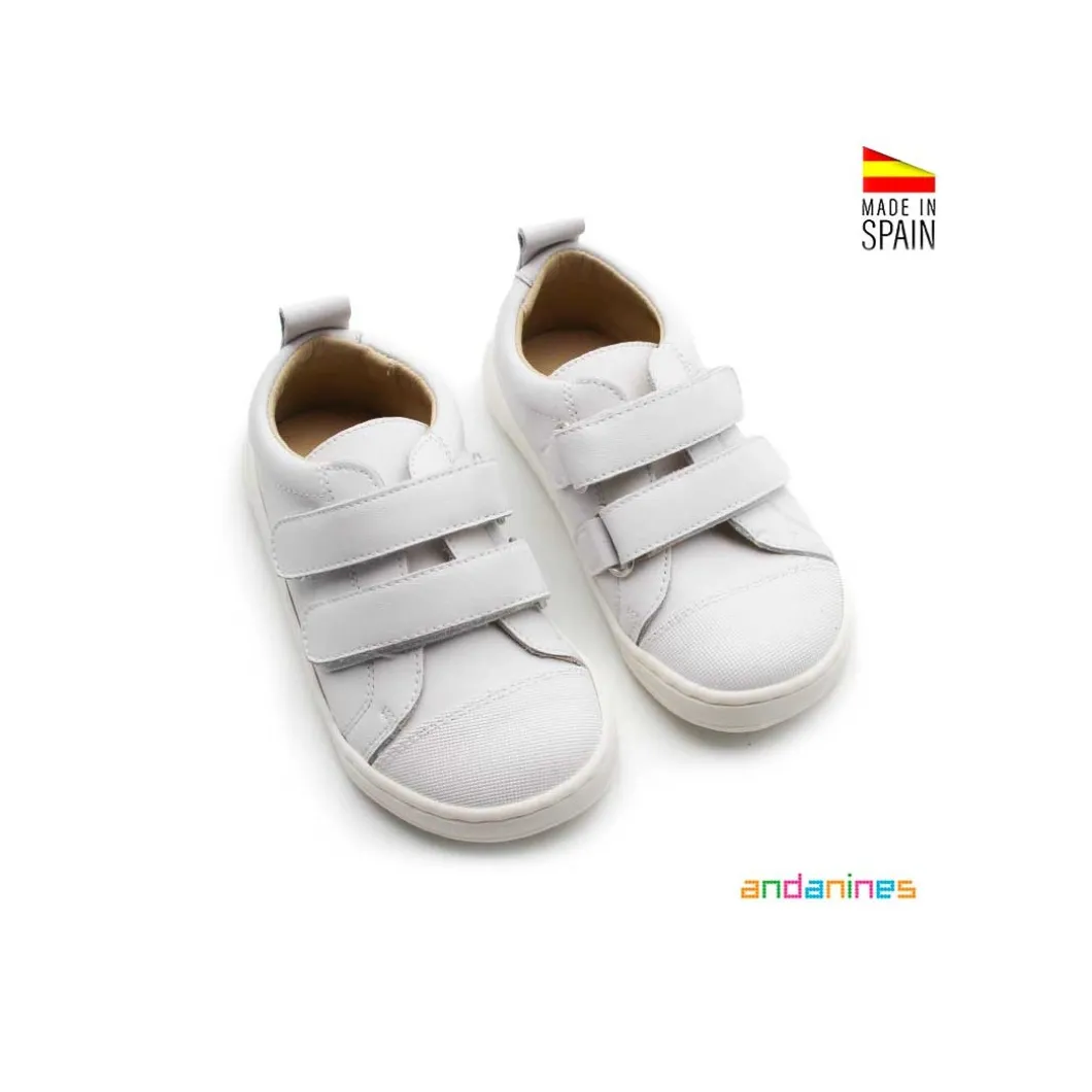 Zapatillas blancas barefoot Andanines