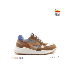 Zapatillas con cordones de serraje Clic!