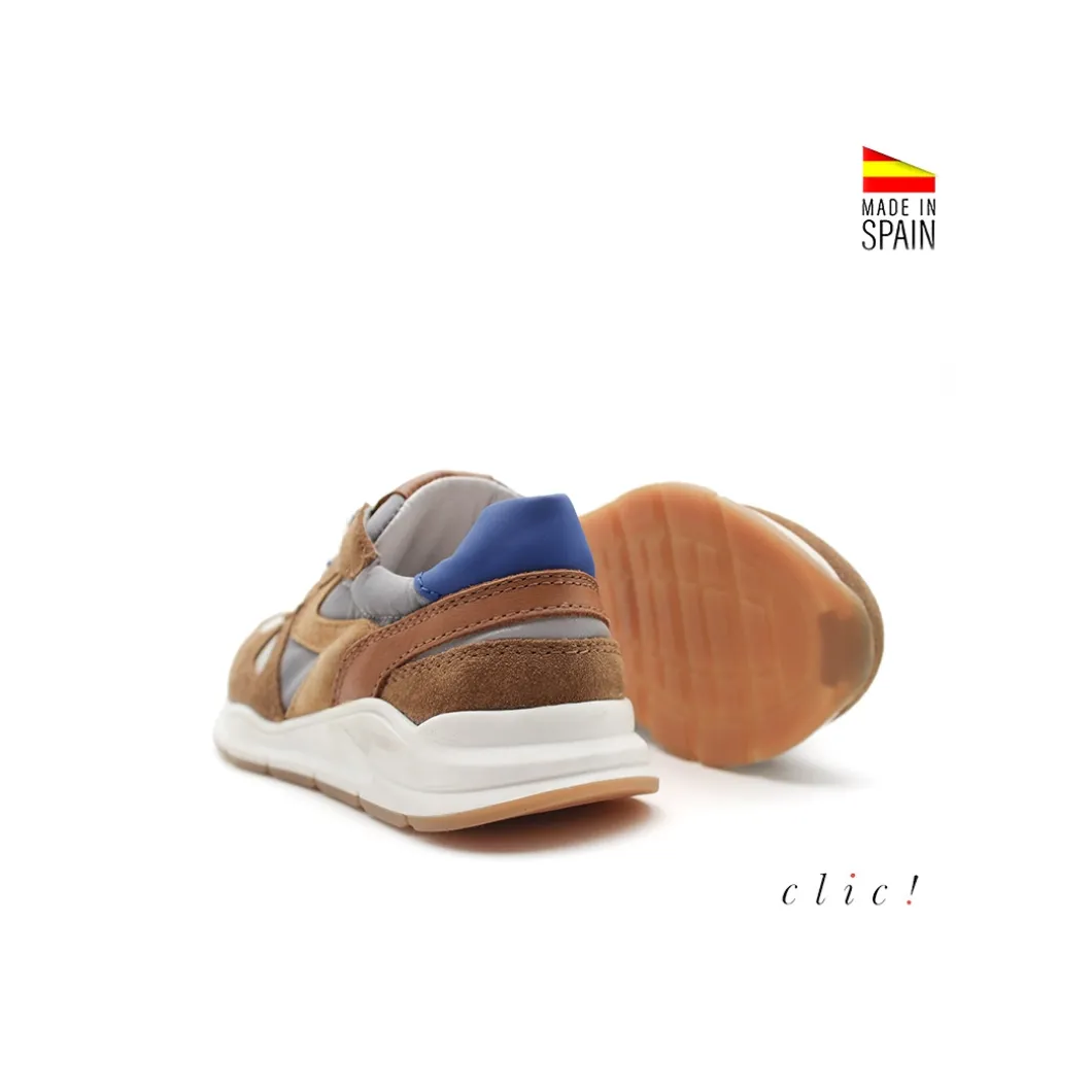 Zapatillas con cordones de serraje Clic!