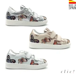 Zapatillas con mariposas y velcros