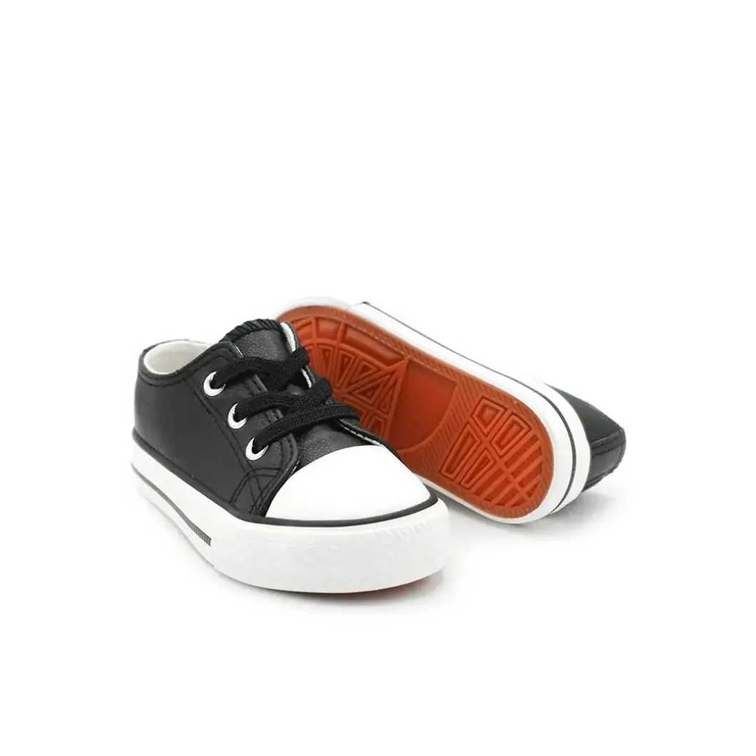 Zapatillas CV baby polipiel negra