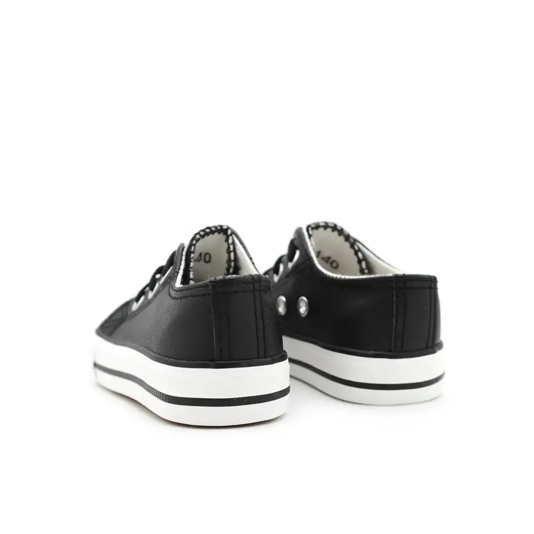 Zapatillas CV baby polipiel negra