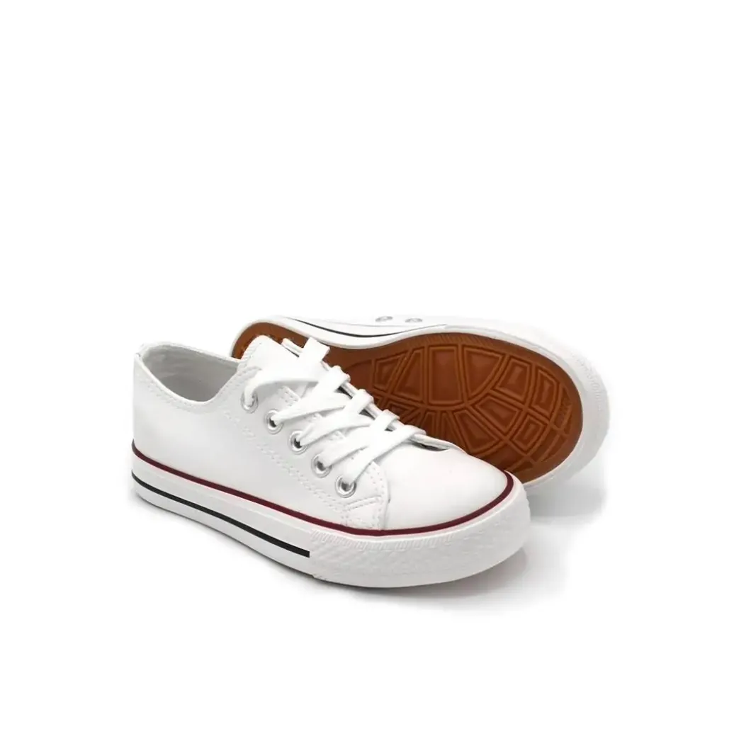 Zapatillas CV Junior blanca polipiel